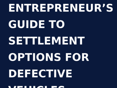 The Entrepreneur's Guide to Settlement Options for Defective Vehicles