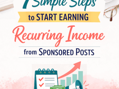 7 Simple Steps to Start Earning Recurring Income from Sponsored Posts