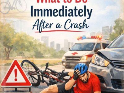 Bicycle accident? Learn what to do immediately after a crash