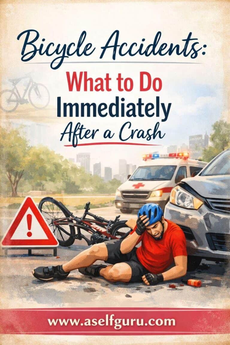 Bicycle accident? Learn what to do immediately after a crash