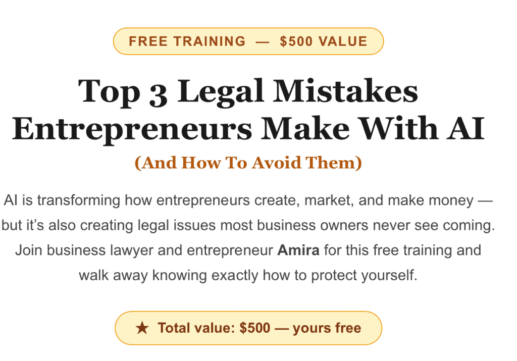 top 3 legal mistakes to avoid with AI