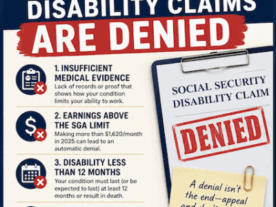 reasons why social security disability claims are denied