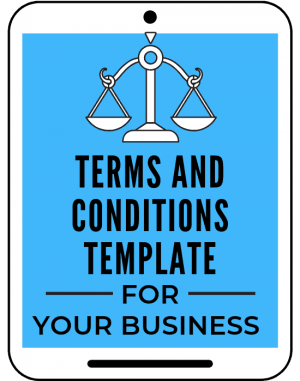 Terms and Conditions template for website and online business